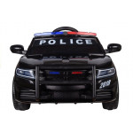Elektrické autíčko - policajné - čierne
